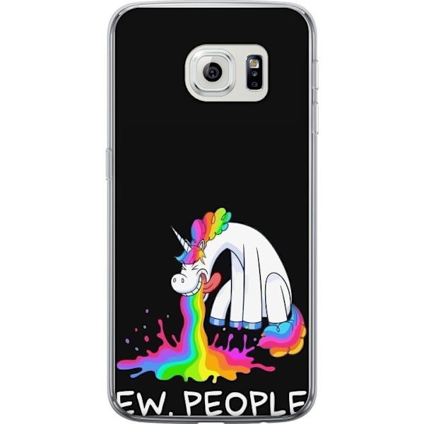 Samsung Galaxy S6 edge Läpinäkyvä kuori EW People Unicorn