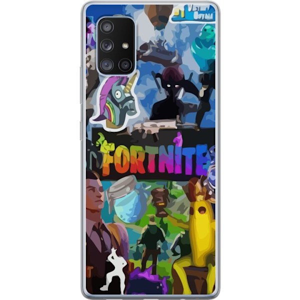 Samsung Galaxy A71 5G Genomskinligt Skal Fortnite