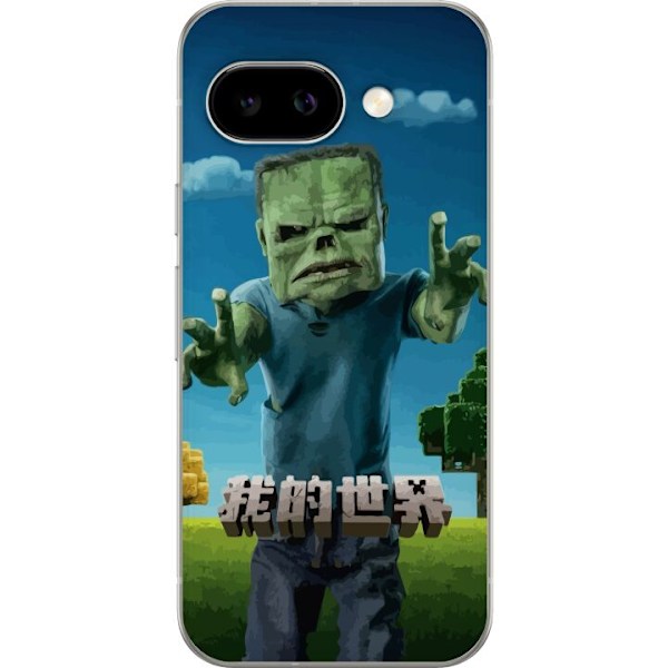 Google Pixel 9a Genomskinligt Skal A Minecraft Movie