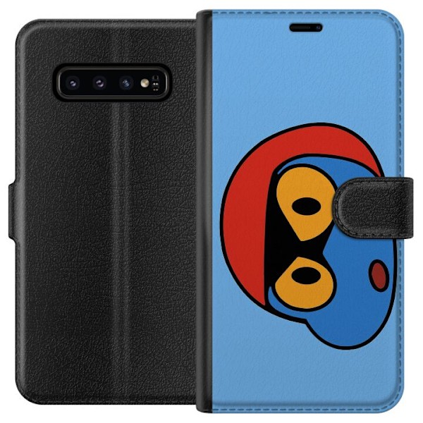 Samsung Galaxy S10 Tegnebogsetui Bold Bot Head