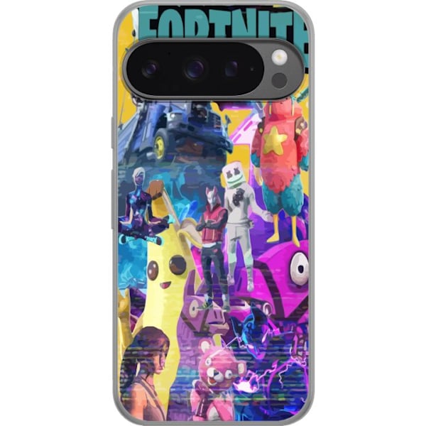 Google Pixel 9 Pro XL Gennemsigtig cover Fortnite