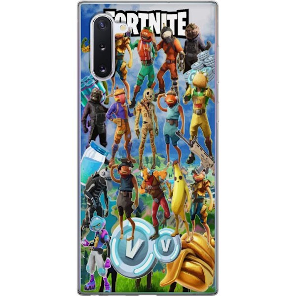 Samsung Galaxy Note10 Läpinäkyvä kuori Fortnite