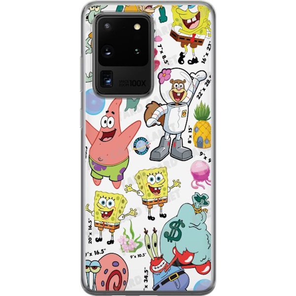 Samsung Galaxy S20 Ultra Gjennomsiktig deksel SpongeBob Square