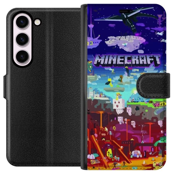 Kompatibelt Plånboksfodral till Samsung Galaxy S23 Minecraft
