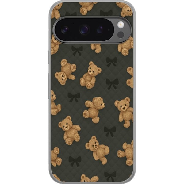Google Pixel 9 Pro XL Genomskinligt Skal Teddy Hugs