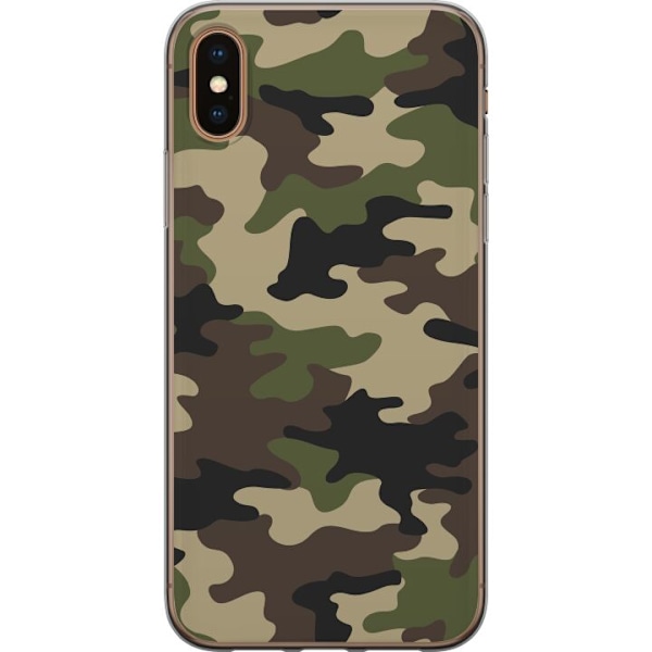 Apple iPhone XS Max Deksel / Mobildeksel - Skog kamuflasje