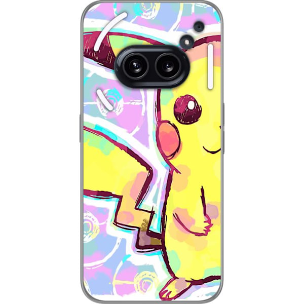 Nothing Phone (2a) Gennemsigtig cover Pikachu 3D