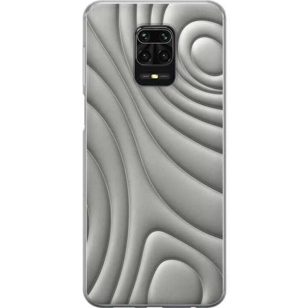 Kompatibelt Mobilskal till Xiaomi Redmi Note 9S Silver Waves
