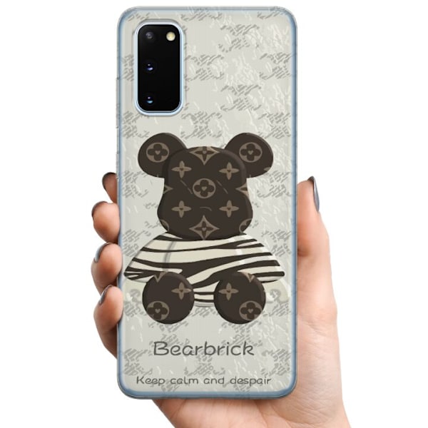 Samsung Galaxy S20 TPU Mobildeksel Brun Bjørn