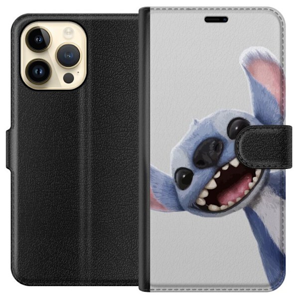 Apple iPhone 15 Pro Max Lommeboketui Stitch i Fart - Kawaii Design for Fans & Barn