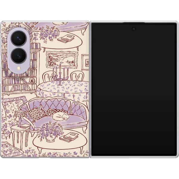 Kompatibelt Mobildeksel til Samsung Galaxy Z Fold8 Beige lesekrok beige