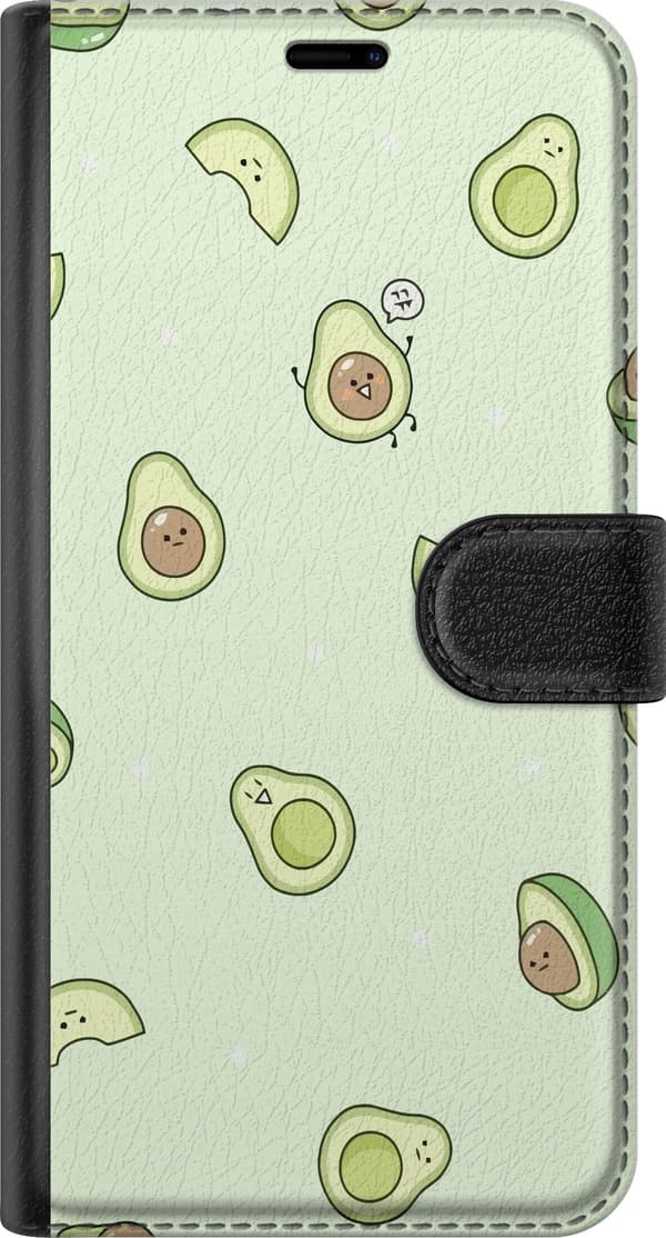 Kompatibelt Plånboksfodral till Samsung Galaxy S21 Glad Avokado