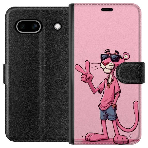 Google Pixel 7a Lompakkokotelo Pink Panter Peace