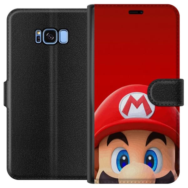 Kompatibelt Plånboksfodral till Samsung Galaxy S8 Super Mario