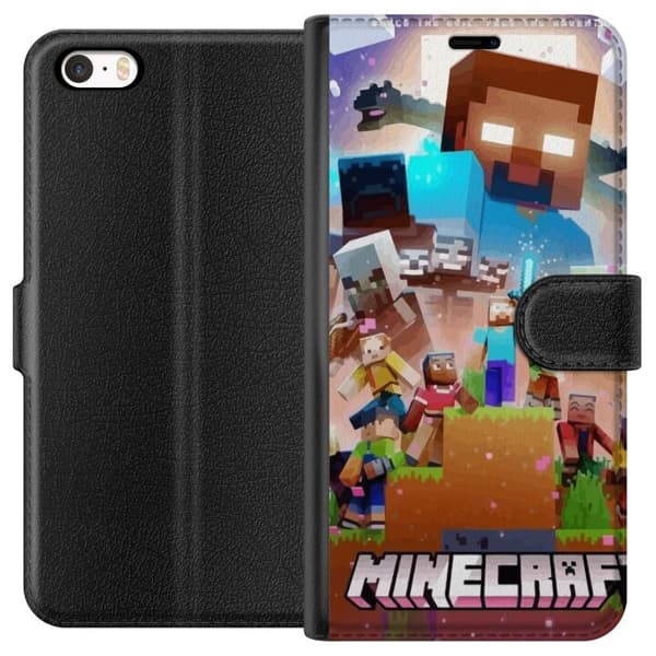 Kompatibelt Plånboksfodral till Apple iPhone 5s Minecraft
