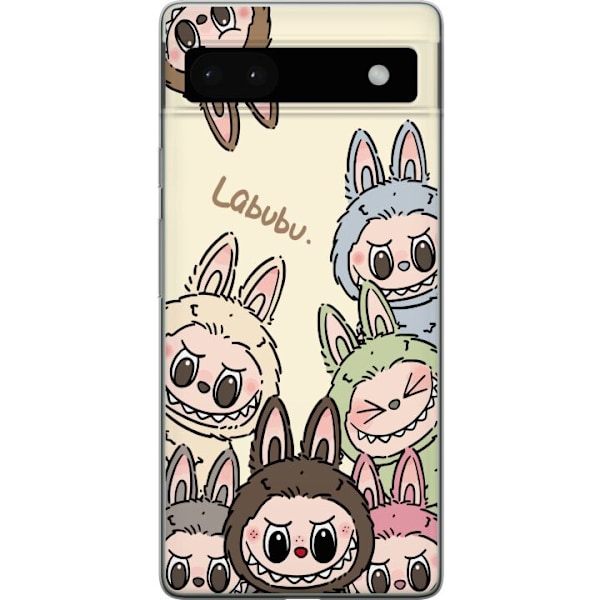 Google Pixel 6a Gennemsigtig cover Labubu Pastel Collection