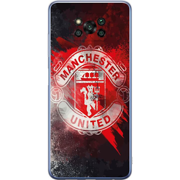 Xiaomi Poco X3 Pro Genomskinligt Skal Manchester United F.C.