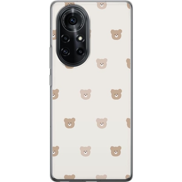 Huawei nova 8 Pro Läpinäkyvä kuori Teddy-tausta - söpöt t
