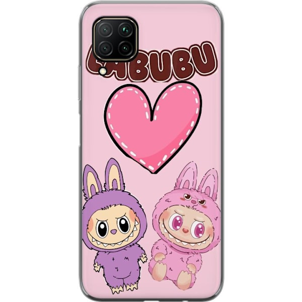 Huawei P40 lite Gjennomsiktig deksel Labubu Pink Monster