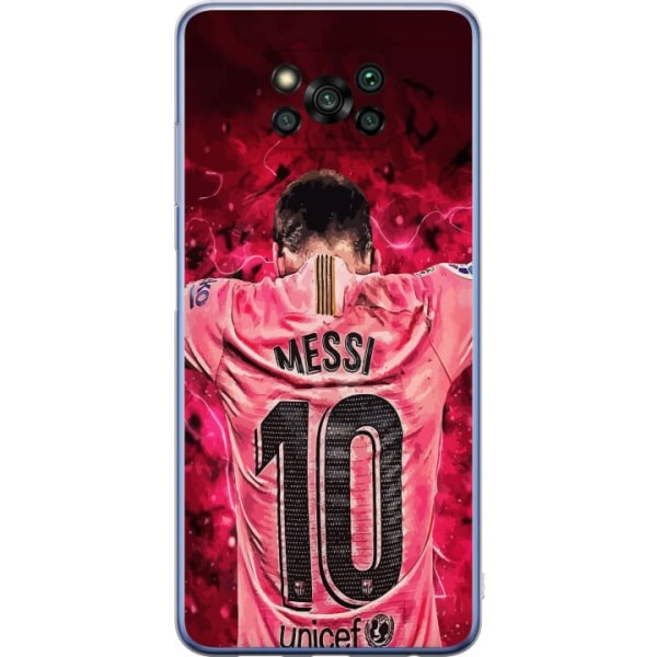 Xiaomi Poco X3 Pro Gennemsigtig cover Messi