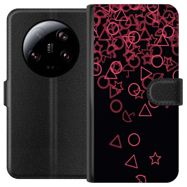 Xiaomi 13 Ultra Lompakkokotelo Squid Game Ikoni Sarja Suosittu TV-peli Ikoni Graafinen Motiivi Aasialainen Trendi Draamasarja