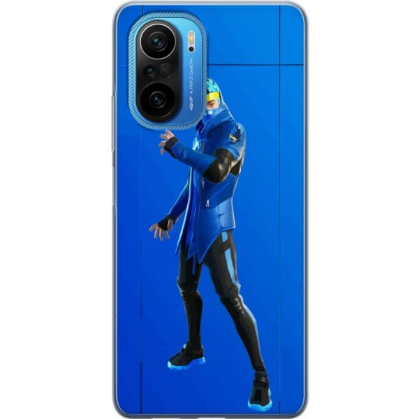 Xiaomi Poco F3 Gennemsigtig cover Fortnite - Ninja Blue