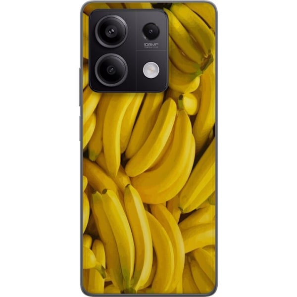 Xiaomi Redmi Note 13 Genomskinligt Skal Banana Pattern – lekfullt mönster med gula bananer