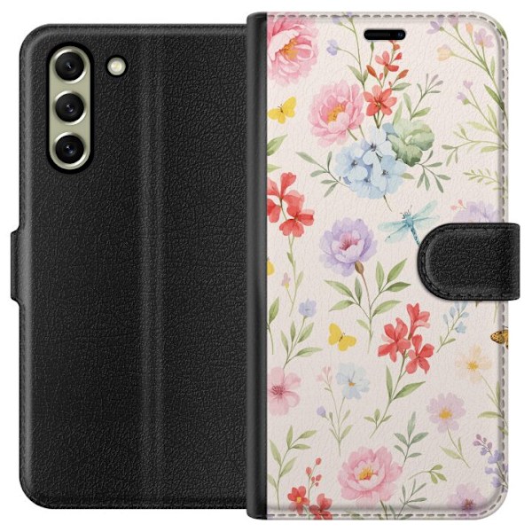 Samsung Galaxy S21 FE 5G Plånboksfodral Blommor
