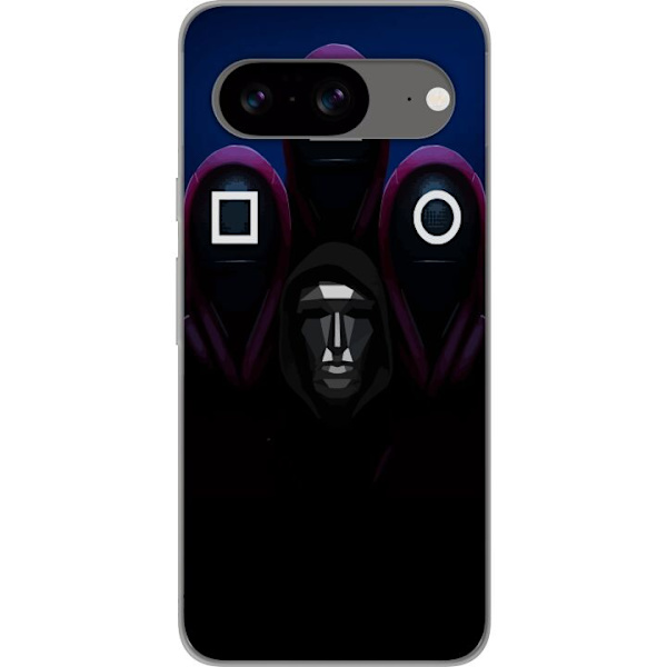 Google Pixel 8 Läpinäkyvä kuori Squid Game Kausi 3 Uudet Ikoni Suosittu Sarja TV Motiivi Aasialainen Draama Trendikäs Graafinen Suunnittelu