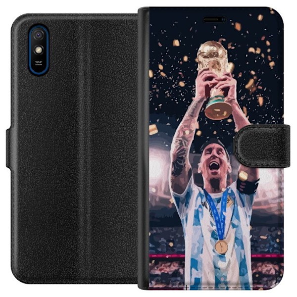Xiaomi Redmi 9A Tegnebogsetui Messi