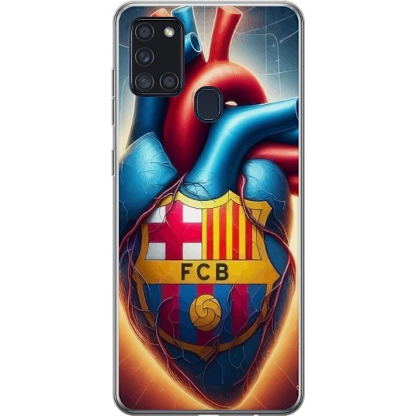 Samsung Galaxy A21s Gjennomsiktig deksel FCB Hjerte