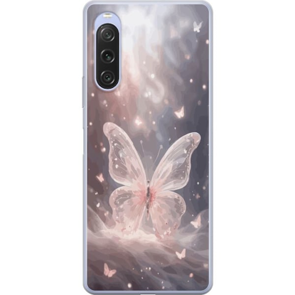 Sony Xperia 10 V Gennemsigtig cover Sommerfugl