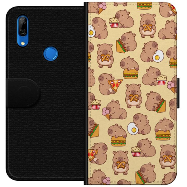 Huawei P Smart Z Lompakkokotelo Kawaii capybara puhelinkotelo useilla söpöillä hahmoilla
