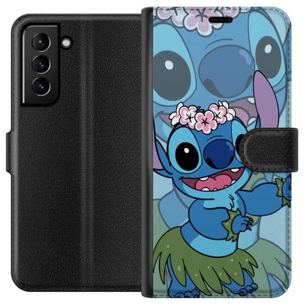 Kompatibel Tegnebogsetui til Samsung Galaxy S21+ 5G Stitch under Stjernerne - Magisk Anime-stil