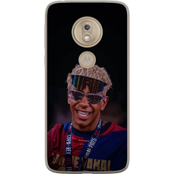 Motorola Moto G7 Play Läpinäkyvä kuori  Lamine Yamal matkapuhelinkotelo tyylikkäässä urheilumuotoilussa