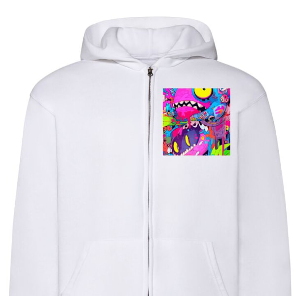 Zip-Hoodie | Huvtröja med Dragkedja för Vuxna Teknat