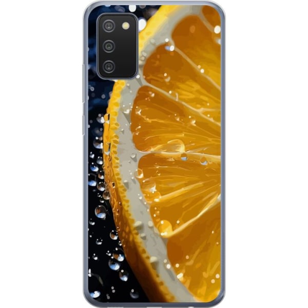 Samsung Galaxy A02s Läpinäkyvä kuori Appelsiini