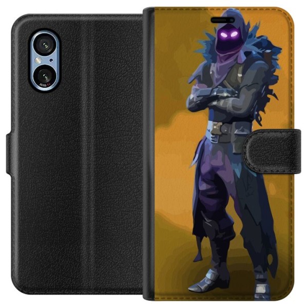 Sony Xperia 5 V Lommeboketui Fortnite - Raven