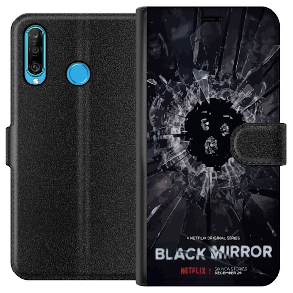 Huawei P30 lite Tegnebogsetui Black Mirror Sci-Fi Netflix Seri