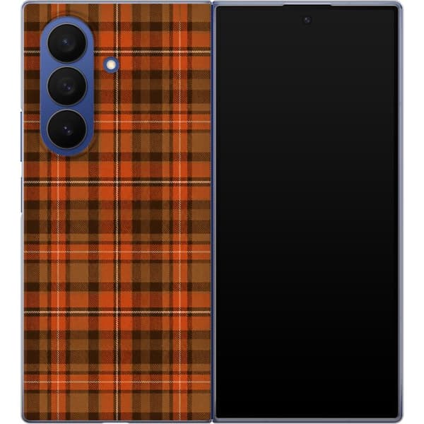 Kompatibel Mobilcover til Samsung Galaxy Z Fold7 Orange efterårstartan orange