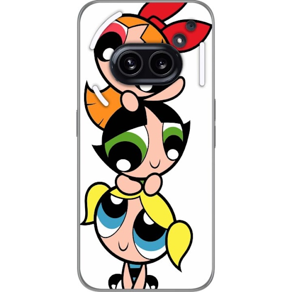 Nothing Phone (2a) Läpinäkyvä kuori Powerpuff Tytöt