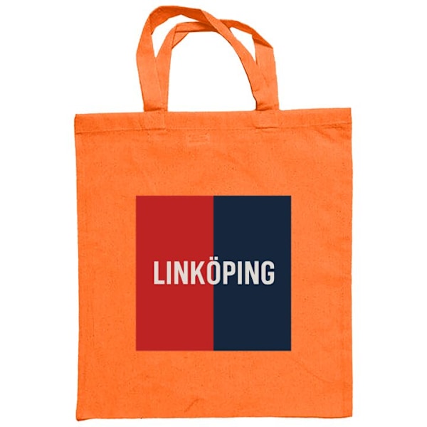 Tygpåse | Hållbar Shoppingväska i Tyg Linköping – Hockey Orange one size