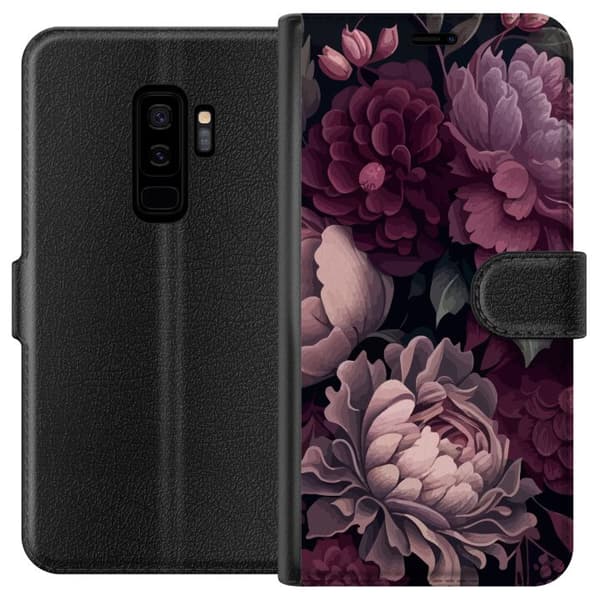 Kompatibelt Plånboksfodral till Samsung Galaxy S9+ Blommor