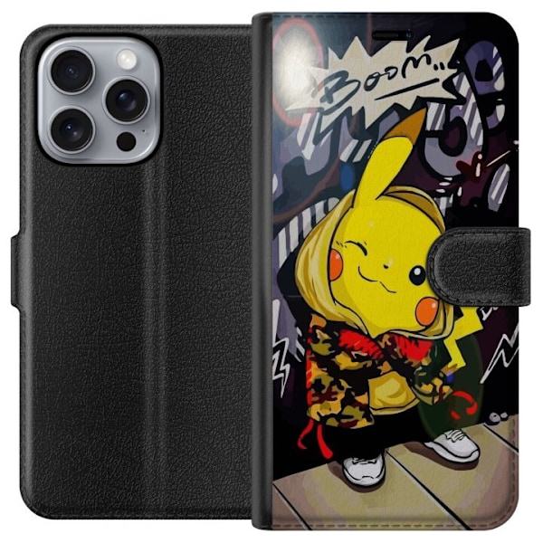 Apple iPhone 16 Pro Max Tegnebogsetui Pikachu