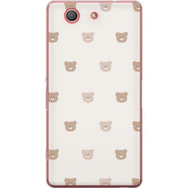 Sony Xperia Z3 Compact Gennemsigtig cover Teddybaggrund - søde teddybjørne mod en blød baggrund