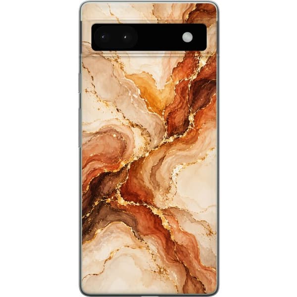 Kompatibelt Mobildeksel til Google Pixel 6a Høstagat beige