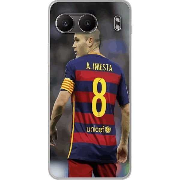 OnePlus Nord 4 Läpinäkyvä kuori Andrés Iniesta (FC Barcelo