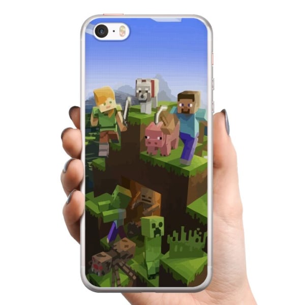Apple iPhone SE (2016) TPU Mobilskal MineCraft