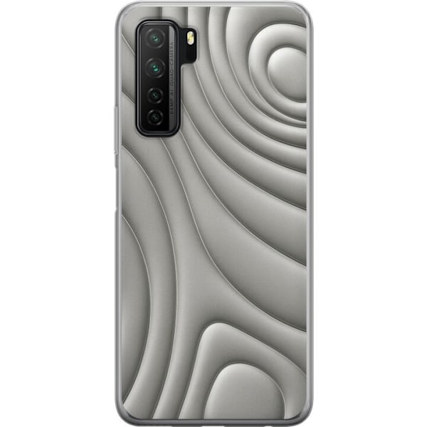 Huawei P40 lite 5G Läpinäkyvä kuori Hopea-aallot