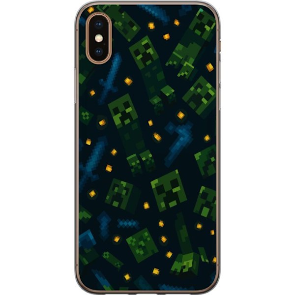 Apple iPhone XS Max Genomskinligt Skal Minecraft Dungeons Mob